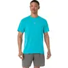 T-shirt manches courtes ASICS Road Seamless bleu turquoise - L