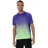 ASICS Road Fade Maillot de course Hommes-bleu, vert, Taille XXL