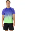 ASICS Road Fade Maillot de course Hommes-bleu, vert, Taille M