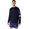 T-shirt ASICS Fujitrail Logo manches longues bleu nuit - XXL