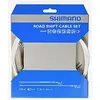 Kit de transmission vélo de route Shimano Optislick blanc (2 câbles)