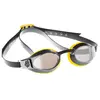 Lunettes de natation Mad Wave X-Look Mirror jaune avec verres réfléchissants