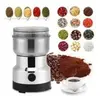 Yokuli Moulin à café électrique multifonction argent pour la cuisine, pour grains, noix, haricots, épices, ménage
