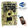 Caméra de chasse vert 24mp suivi de la faune sans fil application de s...