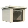 White Wood Abri bois / Studio de jardin Lydia baie coulissante aluminium SU 8m2 