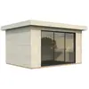 White Wood Abri / Studio de jardin Lydia en bois naturel ép.28 mm surface totale 15m²