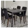 Table à manger extensible 140 à 180 cm décor chêne noir - ELIAS