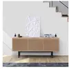 Paris Prix Buffet 3 Portes Diamant "Camden" 175cm Chêne & Noir