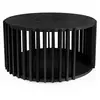 PARIS PRIX Table Basse Ronde Design Drum 83cm Noir