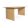 PARIS PRIX Table à manger 160x90x75 cm décor chêne naturel - SHERINE