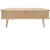 Woodman Table basse en bois - Bois clair