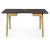 Hellin Bureau en bois scandinave avec 2 tiroirs - OXFORD