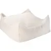 Wigiwama Pouf Enfant Carré Bouclette Bouclyn Cream White
