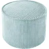 Wigiwama Pouf Peppermint Green velours côtelé