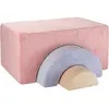 Wigiwama Ensemble de jeu arc-en-ciel Pink Mousse velours côtelé