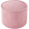 Wigiwama Pouf Pink Mousse velours côtelé