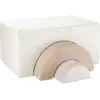 Wigiwama Ensemble de jeu arc-en-ciel Marshmallow velours côtelé