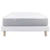 Ensemble matelas zen 140x190 cm + sommier blanc ep 13cm