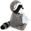 Peluche Raton Laveur Avec Serviette   Life Collection Grey