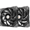 Thermaltake TOUGHFAN 12 Boitier PC Ventilateur 12 cm Noir 2 pièce(s)