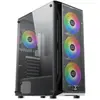 Xigmatek Boîtier Moyen Tour ATX Gaming X RGB avec Panneau Vitré, Noir EN46621