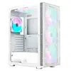 Montech Boitier PC Moyen Tour ATX Montech X3 Mesh RGB avec panneau vitré - Blanc