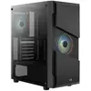 Aerocool Menace Saturn RGB Boîtier Tour Noir Verre trempé