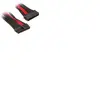 Silverstone SilverSton PP07-MBBR Cable Extensor de Alimentación 24 Pin Macho/Hembra 30cm Negro/Rojo