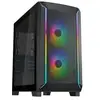 Silverstone fara 312 micro-atx-gehäuse, tempered glass - schwarz
