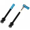 Paire de valves tubeless granite design juicy nipple 60 mm avec bouchons demonte obus bleu