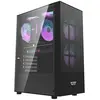 aigo Darkflash A290 Boîtier d'ordinateur + 3 Ventilateurs (Noir)