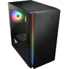 COUGAR Purity RGB pur et élégant ARGB Mini Tour Boîtier - Noir (Noir)