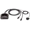 ATEN 2-Port USB-C 4K DisplayPort KVM-Switch mit Remote-Port-Wähler () - US3312