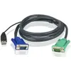 ATEN Micro-Lite 2L-5203U - cable clavier / video / souris (KVM) - 3 m