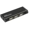 Aten Mini USB 2.0 4-Port concentrateur, noir, avec solénoïde, sans blo...