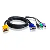 Cable pour kvm ATEN 2L-53xxUP VGA-USB+PS2 - 1,80M