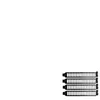 SilverStone SST-Aeroslots-BP - Plaque avec fente de ventilation PCI, 4 pièces, noir