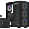 Aerocool B509A Flow-G-BK-v1, avec alimentation Aero 650 boîtier midi tower