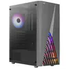 Boîtier Midi-Tower - Aerocool - Delta-G-BK-v1 - Verre trempé - Couleur noire