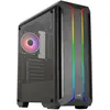 AeroCool Boîtier Moyen Tour ATX Skyline v2 RGB avec Panneau Vitré, Noir