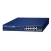 PLANET GS-5220-8P2T2S commutateur réseau Géré L2+ Gigabit Ethernet (10...