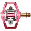 Pedales automatiques ht components t2 titane rouge