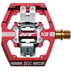 Paire de pedales automatiques ht components x3t rouge