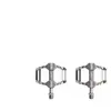 Paire de pedales plates pour enfant ht components ar06 argent