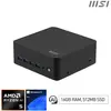 Mini Pc Cubi Z Ai 8m Métal/plastique Noir 50.1x136x132 Mm Msi