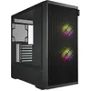 Carcasse Midi Tower Fortron M330 Noir ARGB avec 4 ventilateurs