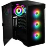 GAMDIAS Boitier Moyen Tour ATX Talos E2 Elite RGB avec panneaux vitrés (Noir)