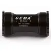 Cema Mouvement Central T47 pour SRAM GXP, Acier Inoxydable Noir, 85,5 mm