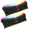 PNY XLR8 RGB - DDR4 - kit - 32 Go: 2 x 16 Go - DIMM 288 broches - 3200 MHz / PC4-25600 - CL16 - 1.35 V - mémoire sans tampon - non ECC