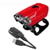 Lumière Avant Rechargeable INFINI LAVA 2 LED 80 Lumen USB Rouge pour Vélo
